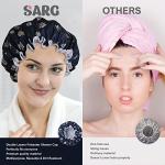 Stylish Reusable Flower Design Shower Cap for Women