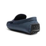 Bruno Marc Dark Blue Suede Slip-on Loafers