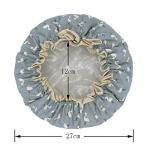 2 Pack Waterproof Shower Caps for Women and Girls