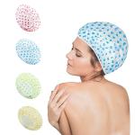 Nimxy Waterproof Reusable Shower Caps Pack of 4