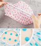 Reusable Waterproof Shower Caps for All Hair Types - 3 Pack