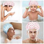 Nimxy Waterproof Reusable Shower Caps Pack of 4