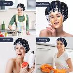 Stylish Reusable Flower Design Shower Cap for Women