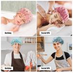 Pink Bird Waterproof Shower Cap for All Hair Types