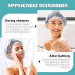 100 Disposable Waterproof Shower Caps for Hair