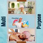 Nimxy Waterproof Reusable Shower Caps Pack of 4