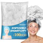 100 Disposable Unisex Shower Caps for Hair Care