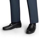 Bruno Marc Slip-On Black Loafers for Men