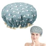 Waterproof Double Layer Shower Cap for Women