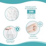 100 Disposable Waterproof Shower Caps for Hair