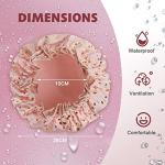 2 Pack Waterproof Shower Caps for Women