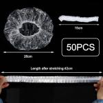 50 Disposable Waterproof Shower Caps - 50 Pack