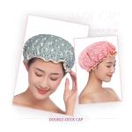 2 Pack Waterproof Shower Caps for Women