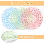 3 Pack Waterproof Shower Caps for All Hair Types