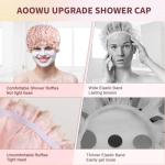 2 Pack Waterproof Shower Caps for Women