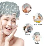 Waterproof Double Layer Shower Cap for Women