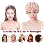 2 Pack Waterproof Shower Caps for Women