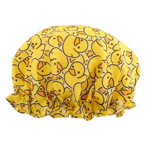 Waterproof Shower Cap with Elastic Lining - 3 Prints