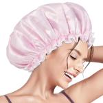 Aquior Reusable Waterproof Shower Cap for Women