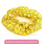 Waterproof Shower Cap with Elastic Lining - 3 Prints