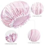 Aquior Reusable Waterproof Shower Cap for Women