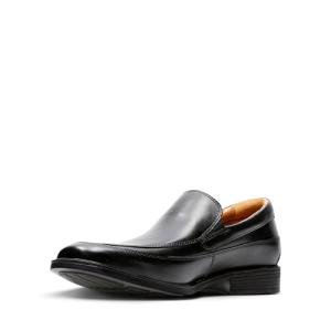 Clarks Men's Black Leather Loafers, Size 13 UK