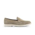 Men's Taupe Suede Loafers - Extra Comfort Flats