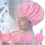 Oversized Adjustable Waterproof Shower Cap – 2 Pack