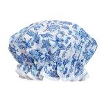Reusable Waterproof Shower Cap in Blue Lagoon