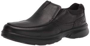Clarks Men's Black Leather Bradley Loafers, Size 7.5