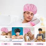 Oversized Adjustable Waterproof Shower Cap – 2 Pack