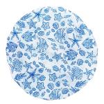 Reusable Waterproof Shower Cap in Blue Lagoon
