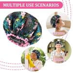 Abeillo 4 Pack Reusable Waterproof Shower Caps