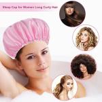 Oversized Adjustable Waterproof Shower Cap – 2 Pack
