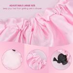 Oversized Adjustable Waterproof Shower Cap – 2 Pack