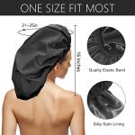 Auban XL Waterproof Shower Cap for Long Hair