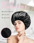 Extra Large Waterproof Shower Cap for Long Hair