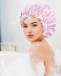 Aquior Reusable Waterproof Shower Cap for Women