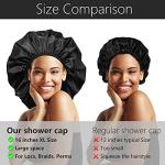 Auban XL Waterproof Shower Cap for Long Hair