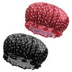 Stylish Waterproof Shower Caps - 2 Pack