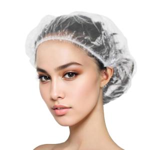 100 Pack Waterproof Disposable Shower Caps