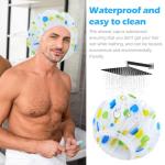 6 Pack Waterproof Shower Caps for Women