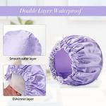 G2PLUS 32CM Reusable Shower Caps for Long Hair