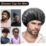 Aquior Extra Large Waterproof Satin Shower Cap Set