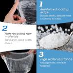 100 Pack Waterproof Disposable Shower Caps