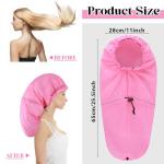 Large Waterproof Shower Caps for Long Hair