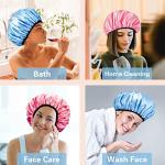 Adjustable Extra Large Waterproof Shower Cap for Women