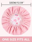 Reusable Waterproof Shower Caps for Women - Pink