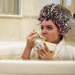 Leopard Print Waterproof Shower Cap - Reusable