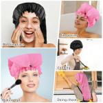 Large Waterproof Shower Caps for Long Hair